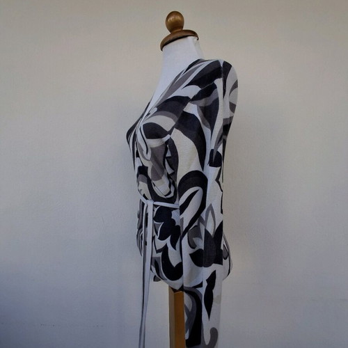 Pomodoro cardigan XL like new, white and grey