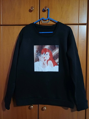 Shein women's sweatshirt with Ariel princess design, like new, size Large
