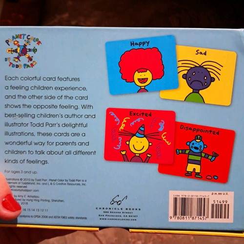 Flashcards memory game for feelings in English like new
