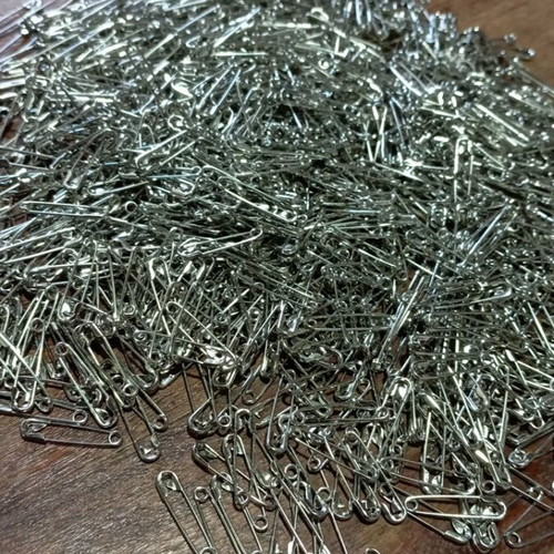Safety pins 20mm small silver new, pack of 200