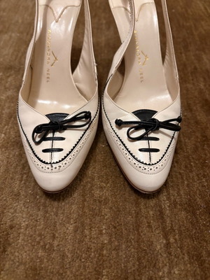 Alexandra Neel black-and-white high heels like new, size 36.5