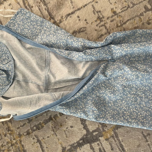 Shein summer dress size M like new, baby blue and white