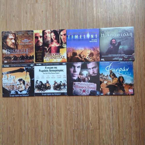 DVD 8 historical movies new with subtitles