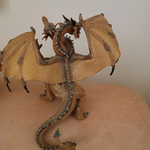 Dragon figure with two heads like new from collection