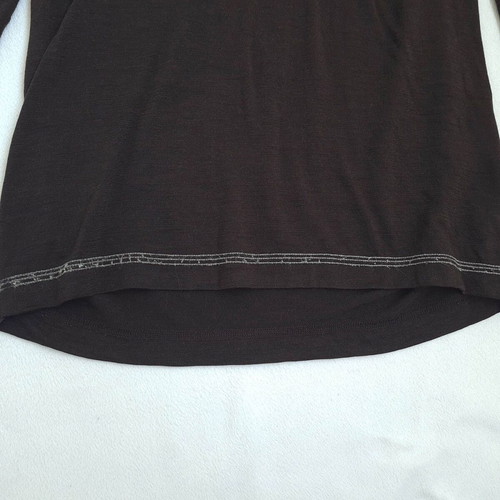 Murphy & Nye women's merino wool blouse size M, like new, brown