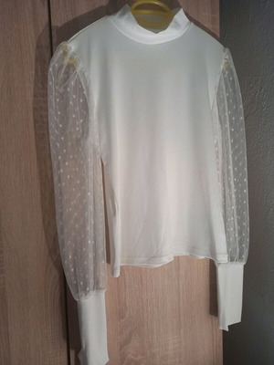 Blouse with transparent sleeves new Shein size L
