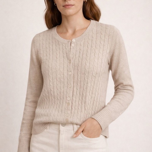 Zara Knit beige cardigan like new, size M