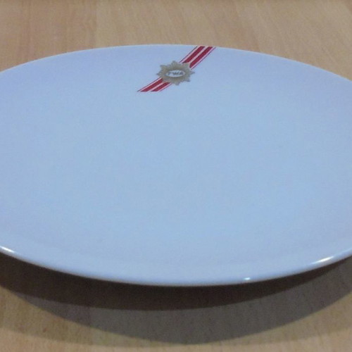 TWA Trans World Airlines old promotional ceramic plate used