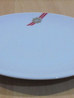 TWA Trans World Airlines old promotional ceramic plate used