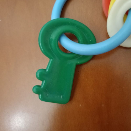Fisher-Price Vintage Baby Keys used, colorful rattle toy