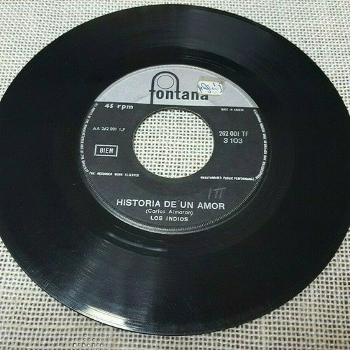 Los Indios Historia De Un Amor 7' used, Latin