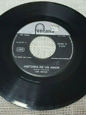 Los Indios Historia De Un Amor 7' μεταχειρισμένο, Latin