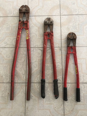 Bolt Cutters used, set of 3 pieces