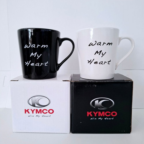 KYMCO coffee mugs new, set of 2 pieces