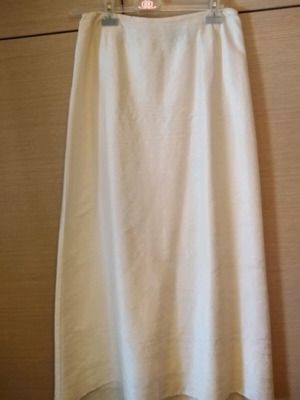 Dak skirt like new, crepe georgette silk, champagne color