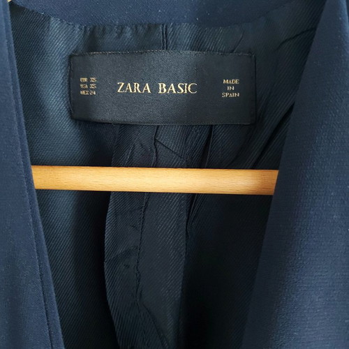 Zara women's jacket dark blue used, size XS