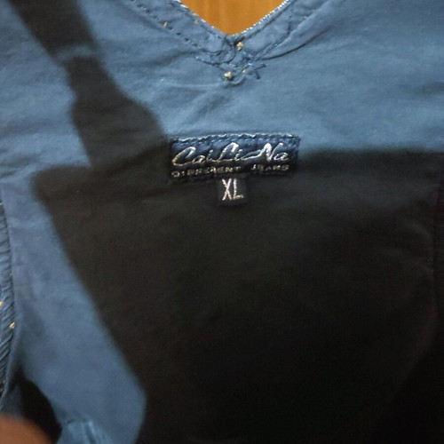 Denim skirt salopette XL like new with buttons