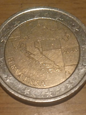 2 ευρώ κορώνα 2023 Κροατία