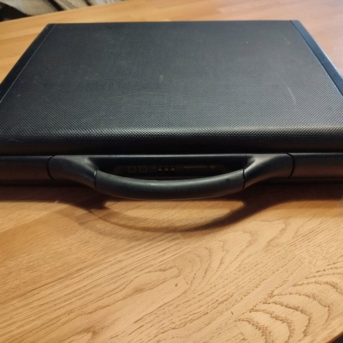 Vintage Samsonite hard briefcase used black