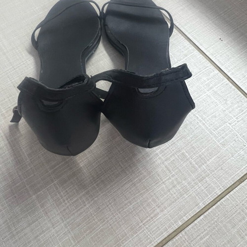 Sandals like new, size 38, black and gold