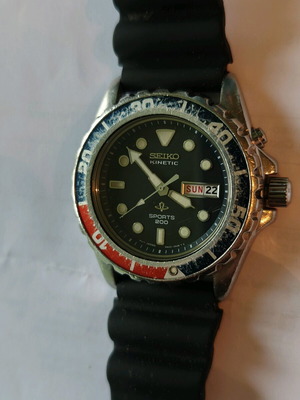 Ρολόι Seiko Kinetic Sports 5M43-0A40 μεταχειρισμένο, ανδρικό, μπλε