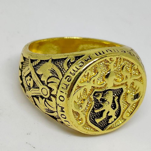 Monarch Men's Ring 18K gold plated, like new