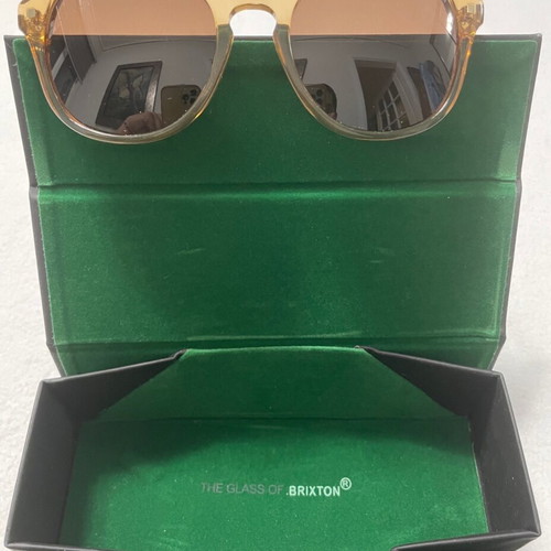 Brixton BS178 03 round beige sunglasses like new