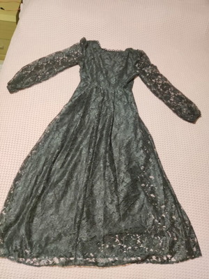 Dress with lace like new, size S, black