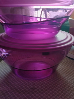 Tupperware containers 3.2 and 4.6 liters new