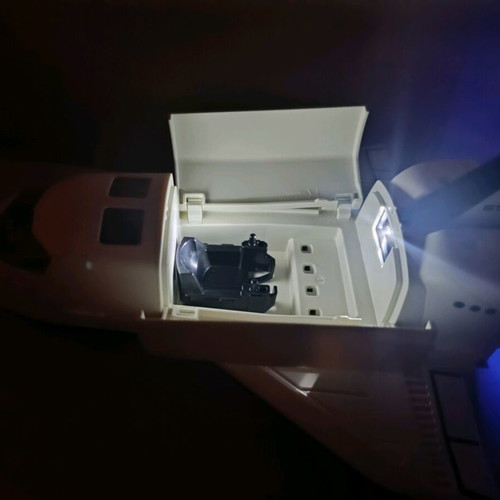 Playmobil Space+ figure used with LED lighting
