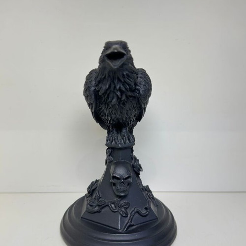 Alchemy Gothic candle holder, black resin, 17cm