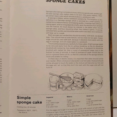Home Baked Bread & Cakes baking book used 1973