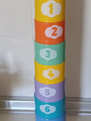 Stacking toy set with numbers for babies 2+ months new