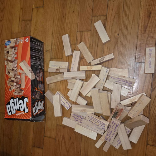 Jenga Classic Hasbro game used with 50 blocks