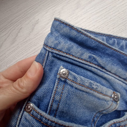 MSGM women's denim shorts like new, size S, blue