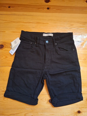 Mango black denim shorts, size S