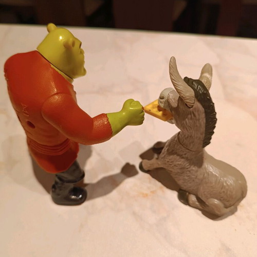 Shrek and Donkey figures used, good condition