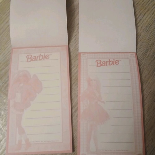 Barbie collectible notepads like new, set of 3 pieces