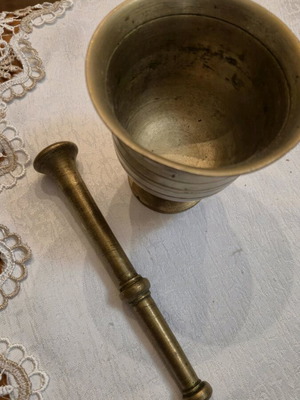 Bronze mortar vintage used