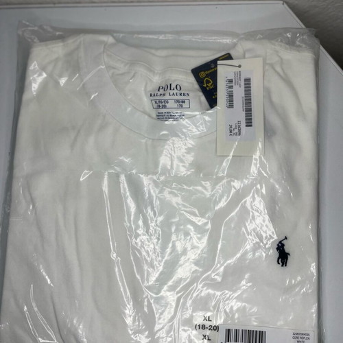 Polo Ralph Lauren white T-shirt XL 100% cotton new