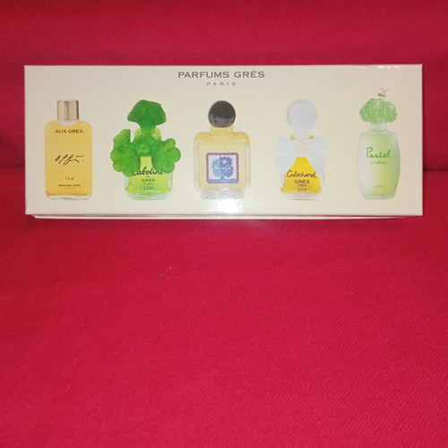 Parfums Grès Paris vintage complete set of 5 miniatures used