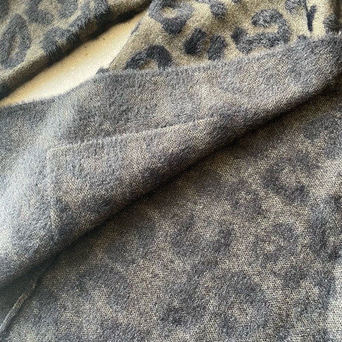 Sfera women's long cardigan like new, animal print, size M