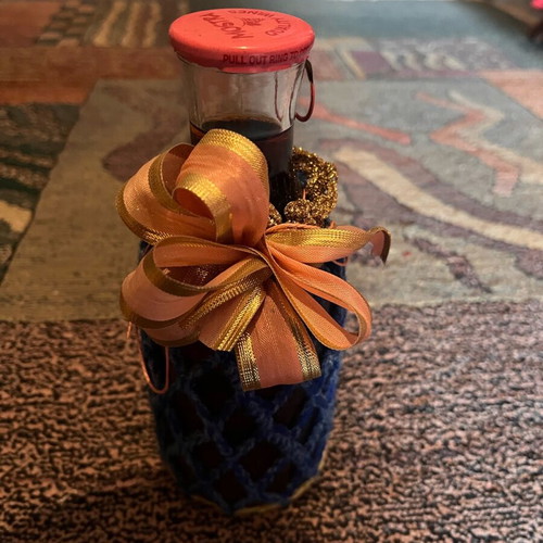 Wines new, 2 bottles with personal decoration