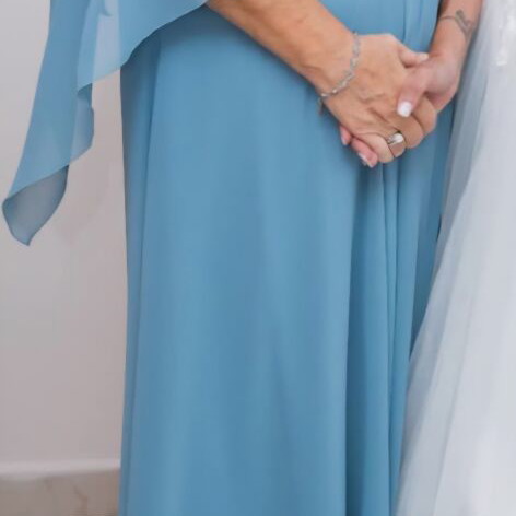 Blue dress like new, size L/XL