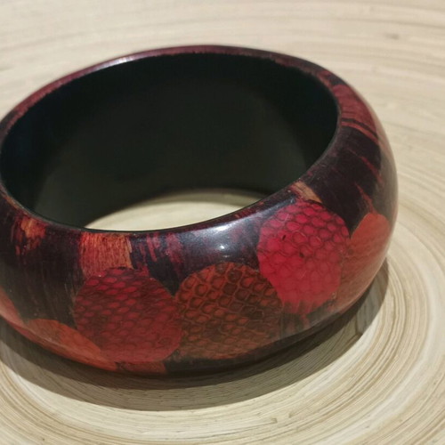 Vintage 90s φιδίσιο σχεδιο wide bracelet like new