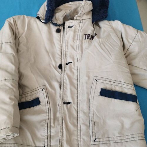 Tramp Sports Kids World kids jacket like new, size 5, beige with blue