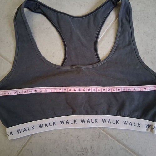 Walk sports bra used, black and gray, sizes M and L
