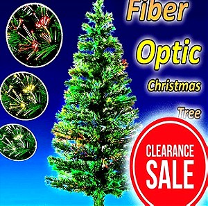 Χριστουγεννιάτικο Δέντρο Φωτιζόμενο με Οπτικές ίνες 150εκ