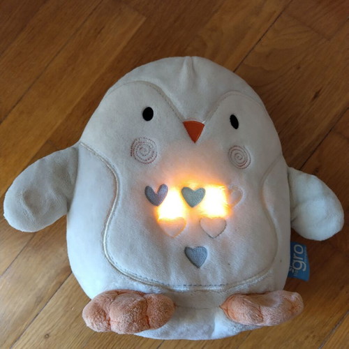 Tommee Tippee Grofriend Ollie owl used with white noise sounds