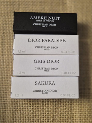 Christian Dior La Collection Privée perfume sample set 4x1.2ml new